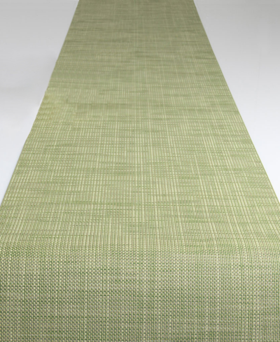 Shop Chilewich Mini Basketweave Table Runner In Green
