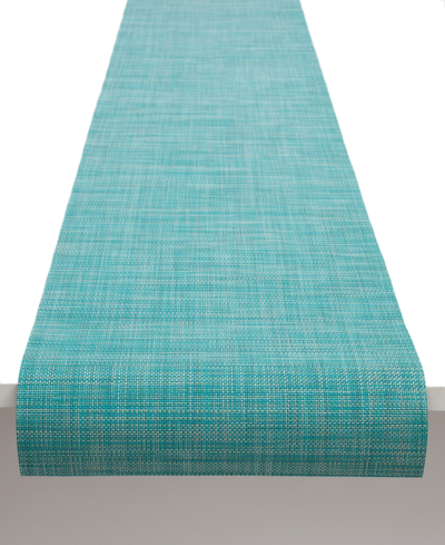 Shop Chilewich Mini Basketweave Table Runner In Blue