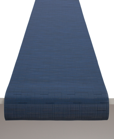 Shop Chilewich Bamboo Woven Table Runner In Blue