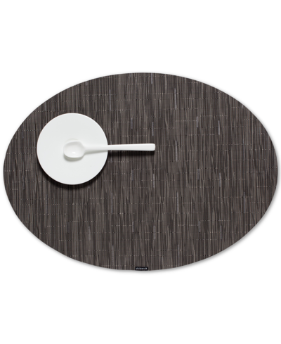 Shop Chilewich Bamboo Oval Placemat In Gray