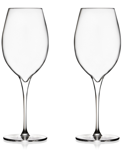 Shop Nambe Vie Pinot Grigio Glasses, Set Of 2 In White