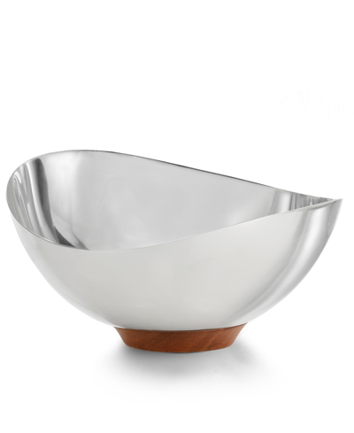 Shop Nambe Pulse Nut Bowl In Silver