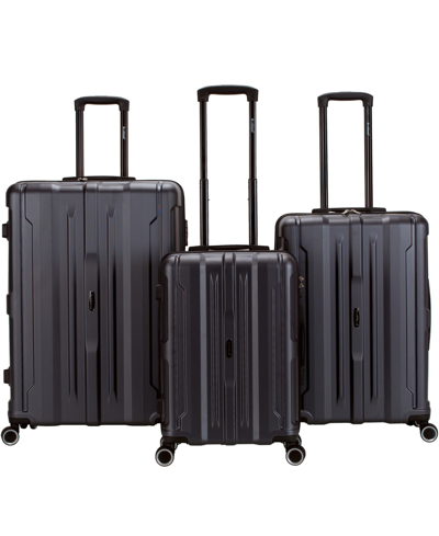 Shop Rockland Seattle 3pc Hardside Luggage Set In Gray