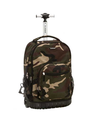 Shop Rockland 19" Rolling Backpack In Green
