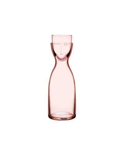 Shop Nude Glass Tall Dusty Rose Mr. And Mrs. Night Set In Pink