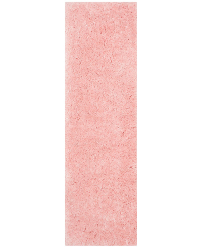 Shop Safavieh Arctic Shag Sg270 Pink 2'3" X 8' Runner Area Rug In Red