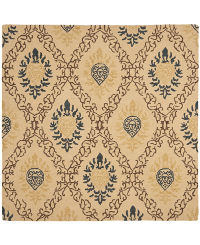 Shop Safavieh Antiquity At460 Gold And Multi 6' X 6' Square Area Rug In Yellow