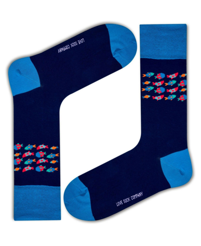 Shop Love Sock Company Women's Super Soft Organic Cotton Novelty Socks In Blue