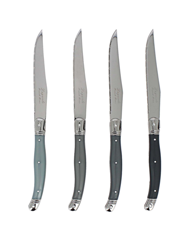 Shop French Home Laguiole Steak Knives, Set Of 4 In Gray
