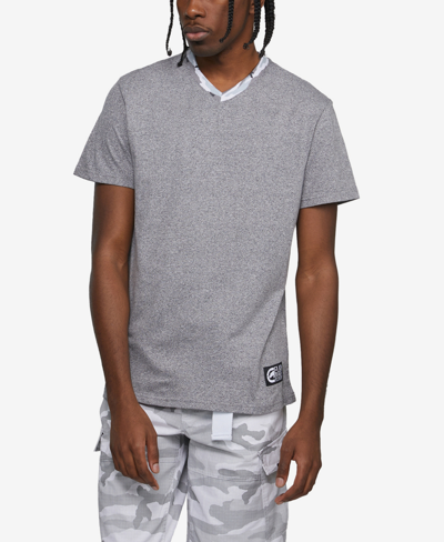 Shop Ecko Unltd Men's Short Sleeve Winning Ways V-neck T-shirt In Gray