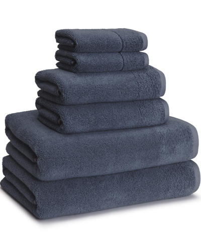 Shop Cassadecor Cotton/rayon From Bamboo 6-pc. Towel Set Bedding In Blue