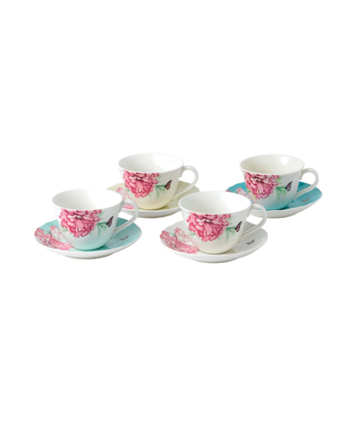 Shop Royal Albert Miranda Kerr For  Everyday Friendship Teacup & Saucer Set Of 4 In Multi
