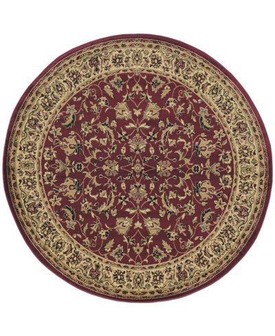 Shop Km Home Closeout!  Umbria 953 5'3" X 5'3" Round Rug In Red