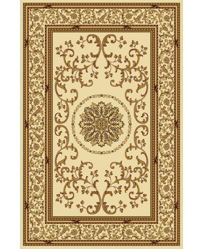 Shop Km Home Closeout!  1419/1313/ivory Navelli Ivory 7'9" X 11'6" Area Rug In Ivory/cream