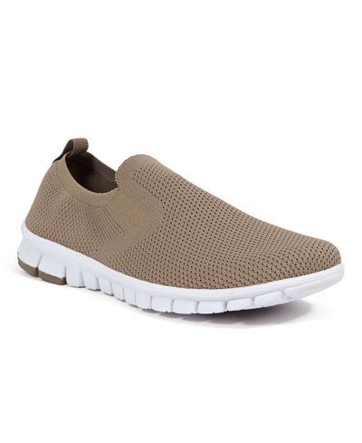 Shop Deer Stags Men's Nosox Eddy Flexible Sole Bungee Lace Slip-on Oxford Hybrid Casual Sneaker Shoes Men's Shoes In Brown