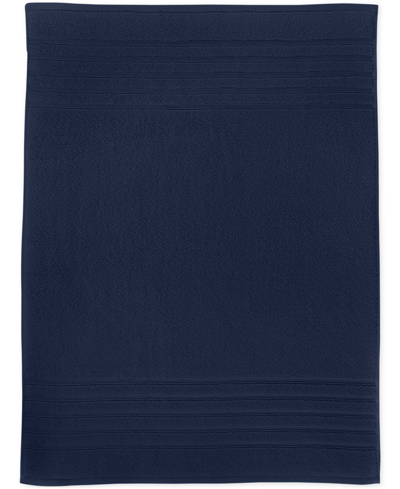 Shop Hotel Collection Ultimate Micro Cotton 26" X 34" Tub Mat, Created For Macy's Bedding In Blue