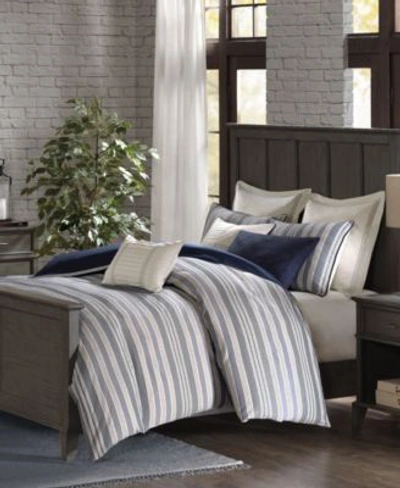 Shop Madison Park Signature Farmhouse Comforter Sets In Blue