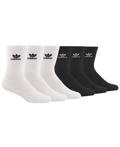 Shop Adidas Originals Adidas Men's 6-pk. Crew Socks In Black
