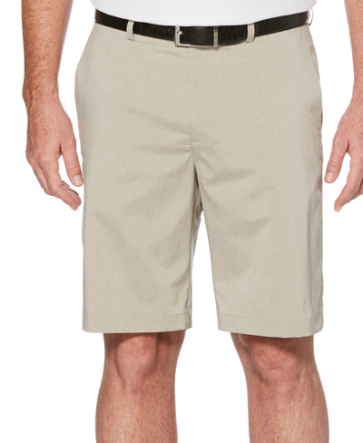Shop Pga Tour Men's Flat Front Heather Golf Shorts With Active Waistband In White