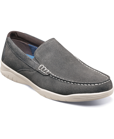 Shop Nunn Bush Men's Sumter Moc Toe Venetian Slip-on Loafer Men's Shoes In Gray