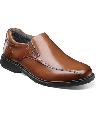Shop Nunn Bush Men's Kore Pro Bicycle Toe Slip-on Loafers With Comfort Technology Men's Shoes In Brown