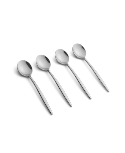 Shop Cambridge Silversmiths Gaze Mirror Demi Spoon Set, 4 Piece In Silver