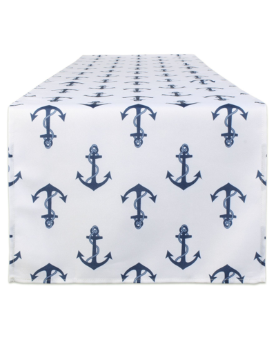 Shop Design Imports Print Outdoor Table Runner, 14" X 108" In Multi