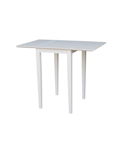 Shop International Concepts Small Dropleaf Table In Tan/beige