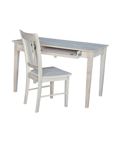 Shop International Concepts Desk With Chair In White