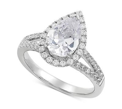 Shop Grown With Love Igi Certified Lab Grown Diamond Pear Engagement Ring (2 Ct. T.w.) In 14k White Gold