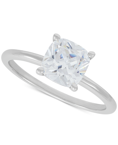 Shop Grown With Love Igi Certified Lab Grown Diamond Cushion-cut Ring (2 Ct. T.w.) In 14k White Gold