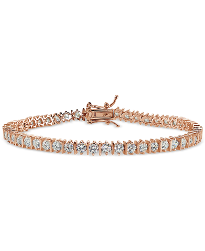 Shop Giani Bernini Cubic Zirconia Boxed Tennis Bracelet In 18k Rose Gold-plated, 18k Yellow Gold-plated Sterling Silver