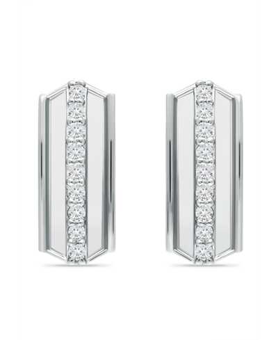 Shop Giani Bernini Cubic Zirconia Huggie Hoop Earrings, Sterling Silver Or 18k Gold Over Silver In White