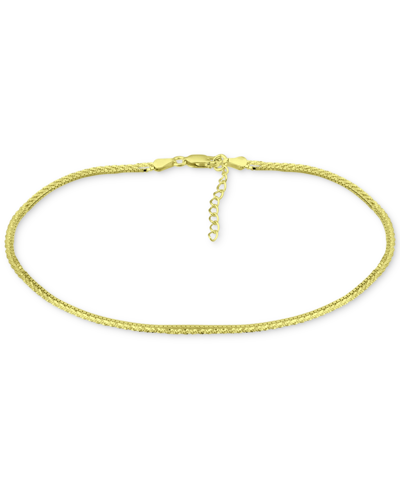 Shop Giani Bernini Double Row Ankle Bracelet, Created For Macy's In Gold