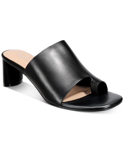 Shop Alfani Women's Step N' Flex Colyerr Thong Dress Sandals, Created For Macy's Women's Shoes In Black