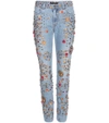 DOLCE & GABBANA EMBELLISHED BOYFRIEND JEANS,P00131920