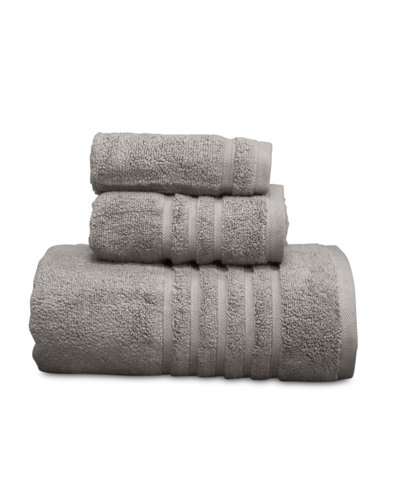Shop Hotel Collection Ultimate Microcotton 3-pc. Bath Towel Set, Created For Macy's Bedding In Gray