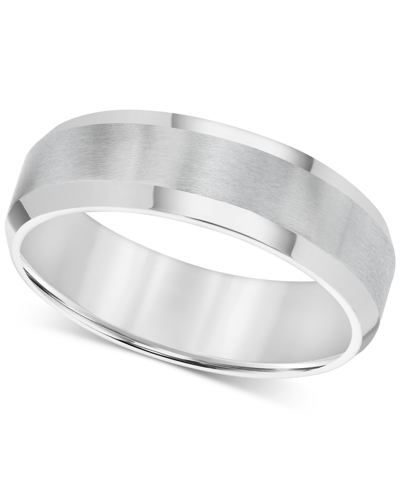 Shop Triton Men's Stainless Steel Ring, Smooth Comfort Fit Wedding Band In Multi