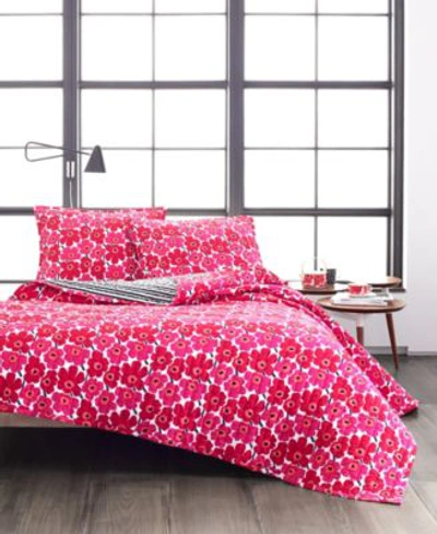 Shop Marimekko Unikko Quilt Collection Bedding In Red