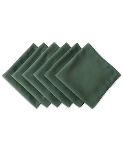 Shop Design Imports Polyester Napkin, Set Of 6 In Green