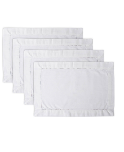 Shop Design Imports Hemstitch Placemat, Set Of 4 In White