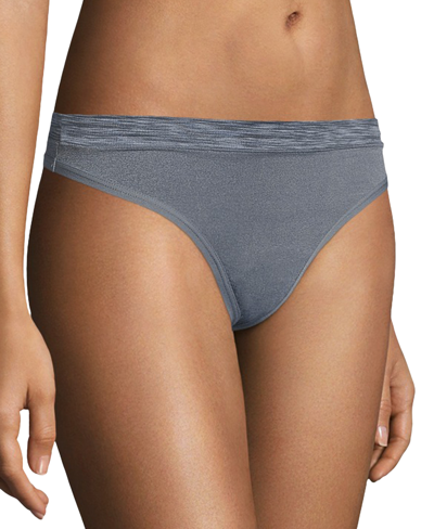 Shop Maidenform Women's Sport Thong Underwear Dmmsmt In Gray