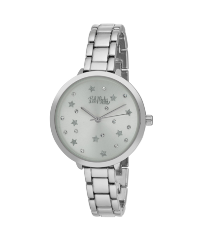 Shop Bob Mackie Women's Silver-tone Alloy Bracelet Link Watch, 36mm