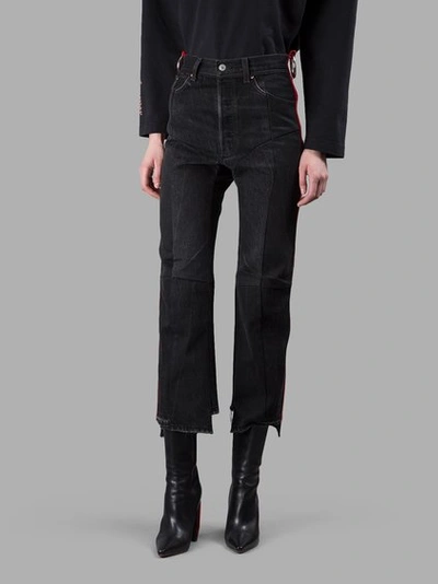 Vetements Black Reworked Jeans | ModeSens