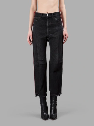 Black Reworked Jeans