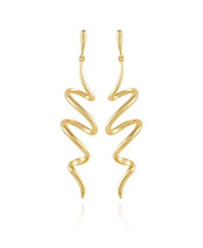 Shop Vince Camuto Corkscrew Earrings In Gold