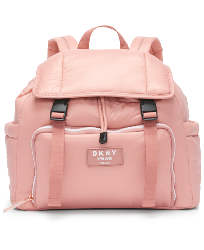 Shop Dkny Underground Draw String Backpack In Pink