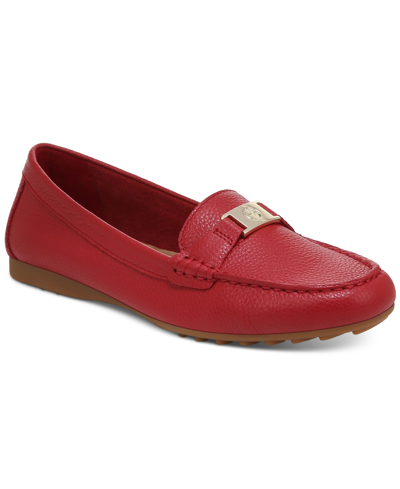Shop Giani Bernini Dailyn Memory Foam Loafers, Created For Macy's Women's Shoes In Red