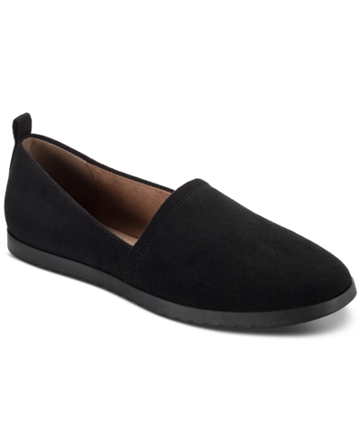 Shop Style & Co Women's Nolaa Round-toe Slip-on Flats, Created For Macy's Women's Shoes In Black