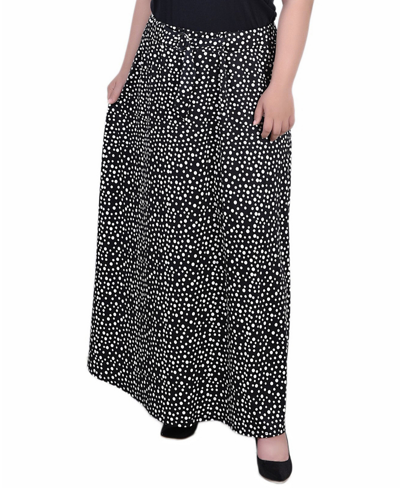 Shop Ny Collection Plus Size Maxi Length Skirt In Multi